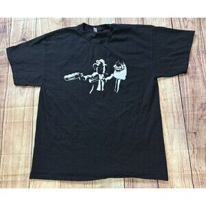 Phillies Phanatic Gritty Pulp Fiction Parody Shirt Black Size XL? See Dimensions
